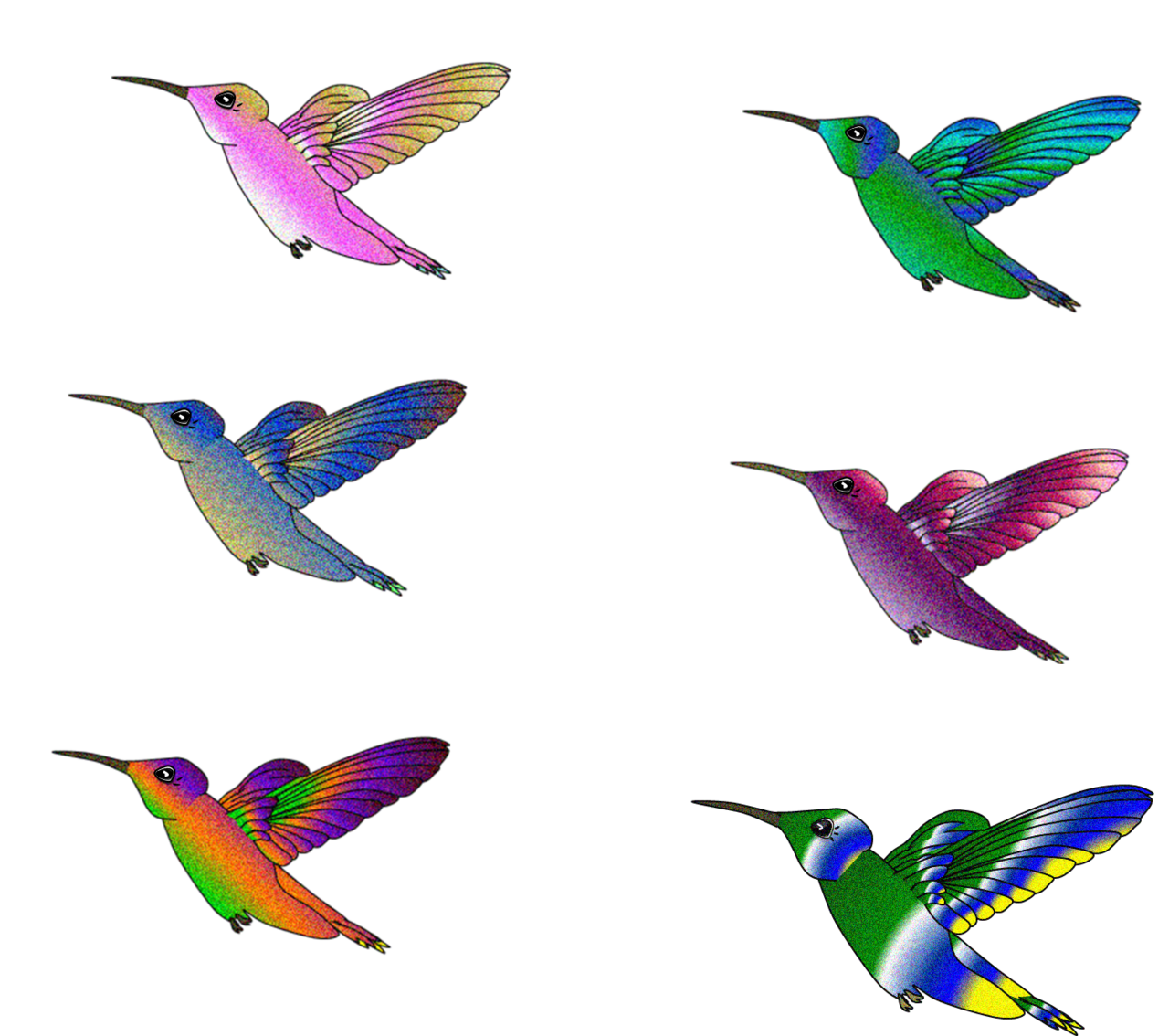 Hummingbird pin page clipart logo 2