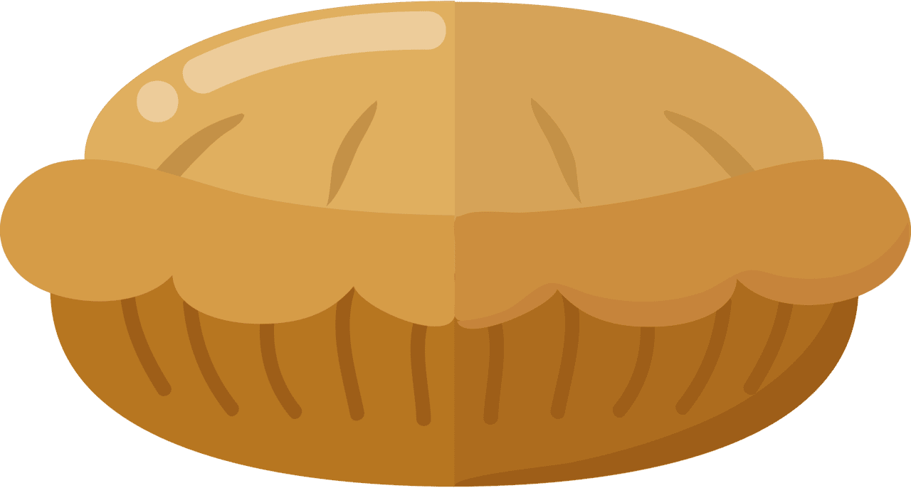 Pumpkin pie vector clipart images 12