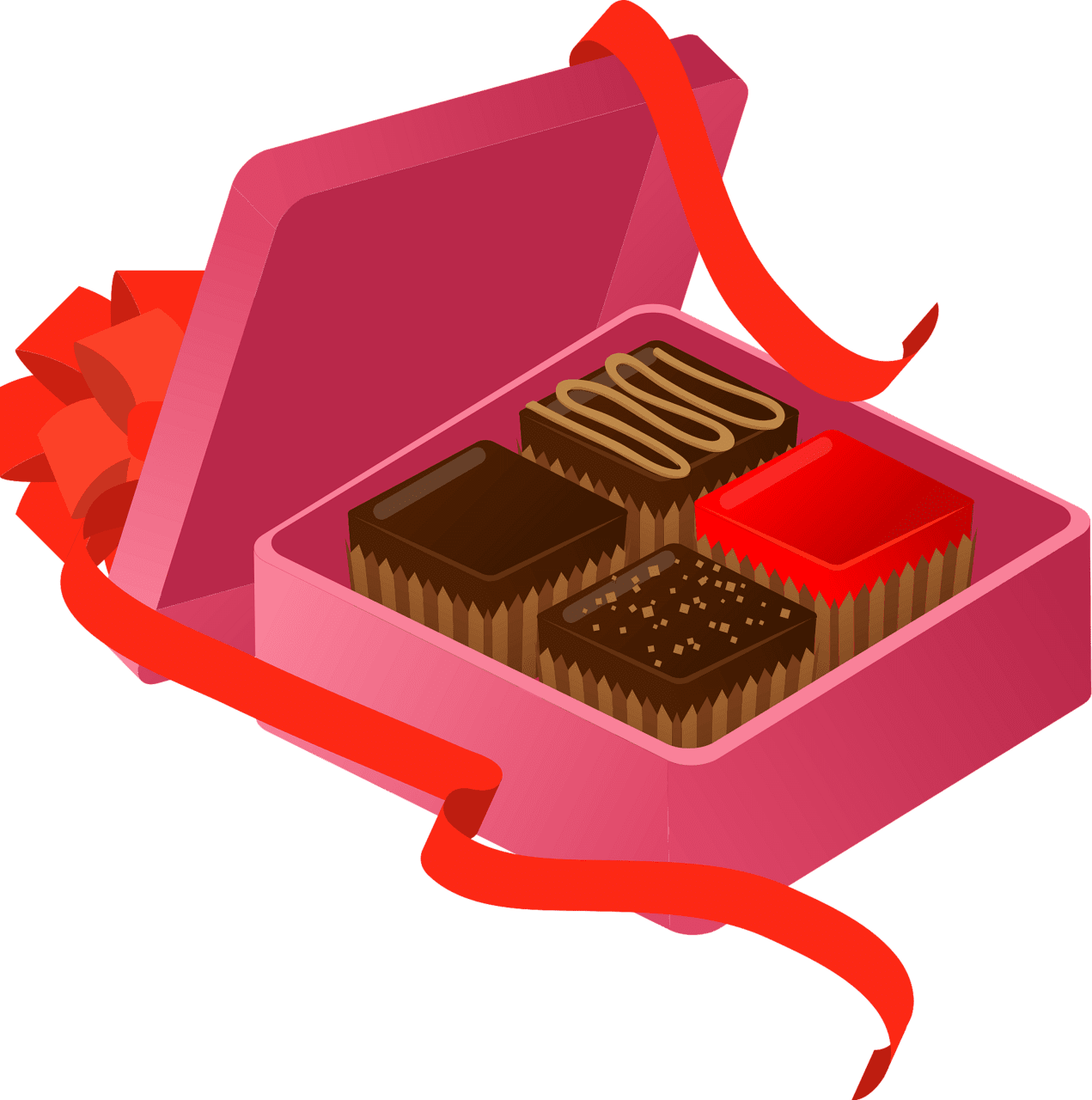 Valentine day chocolate vector clipart images 2