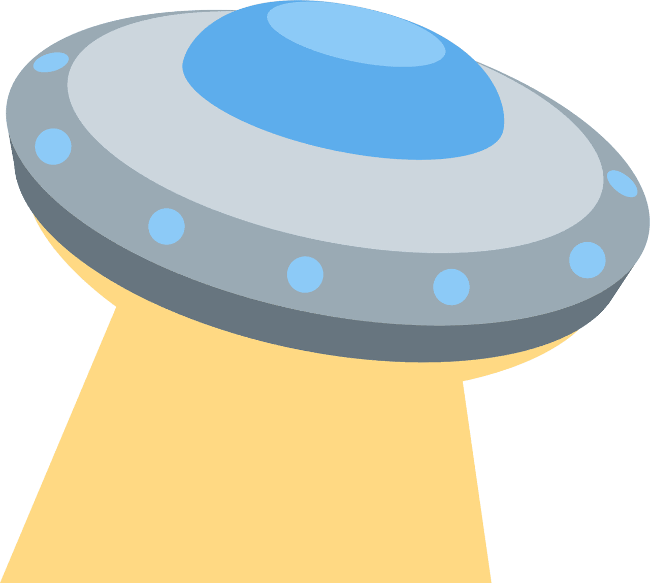 Ufo flying saucer emoji for clipart picture