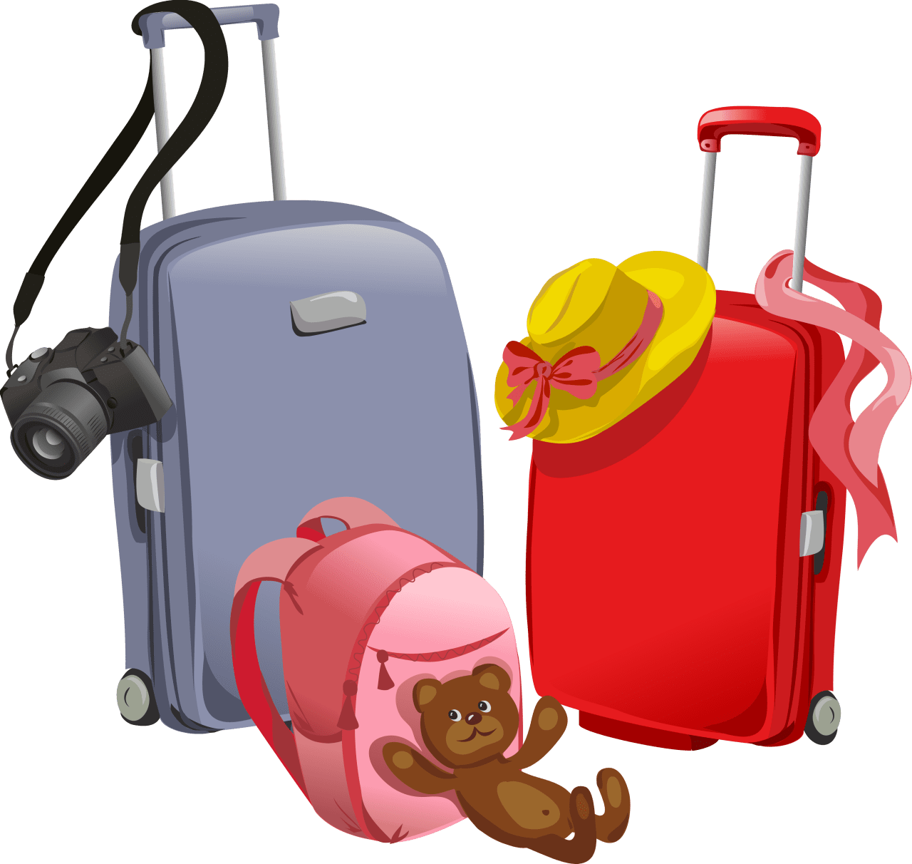 Suitcase pin page clipart transparent 2