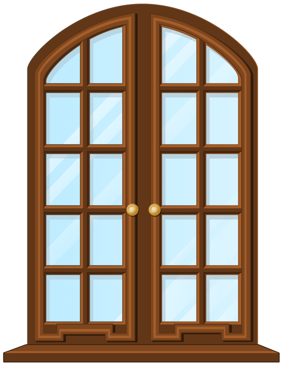 Window blinds shades picture frames clipart