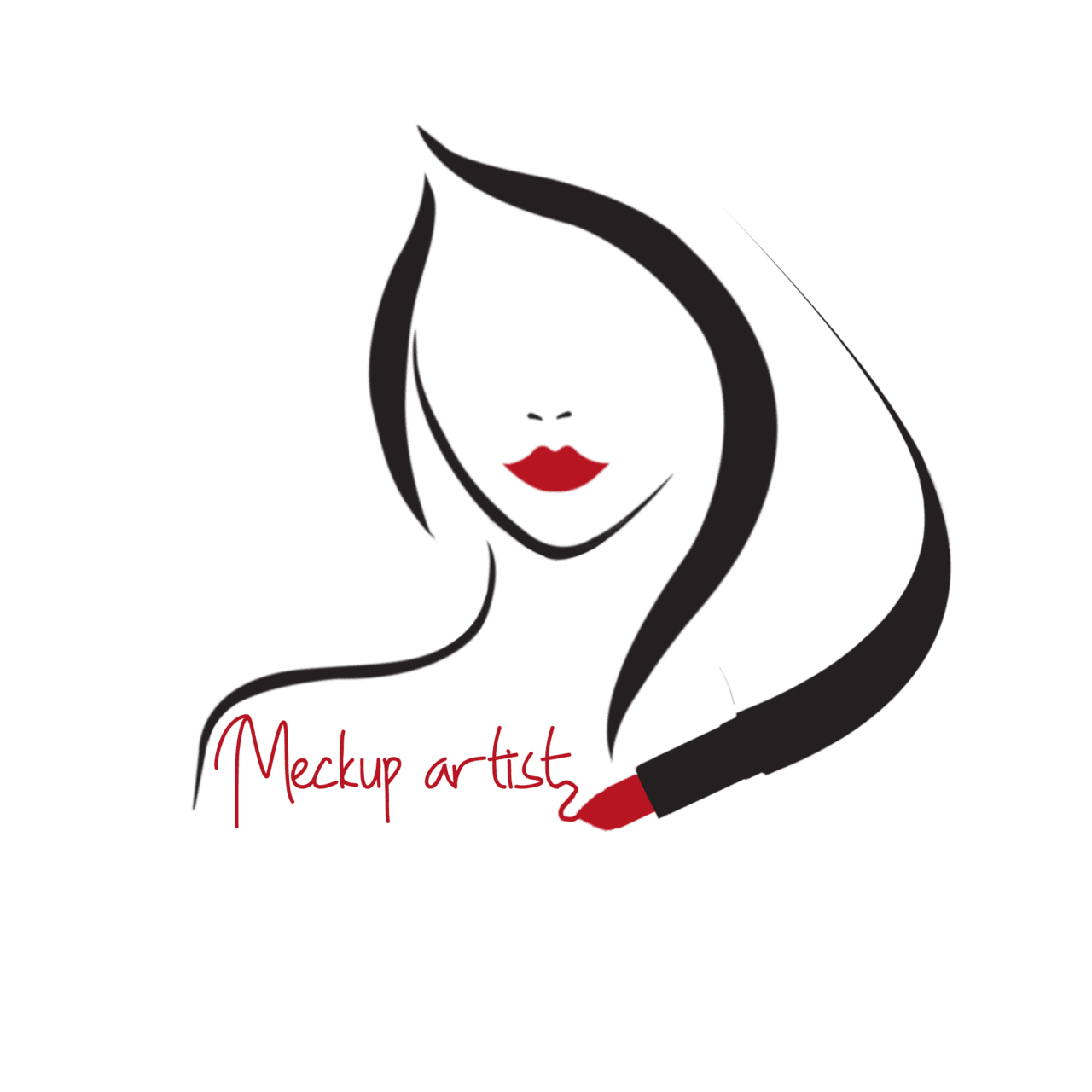 Beauty makeup logo clipart
