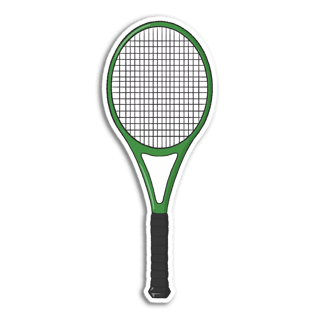 Tennis racket sticker clipart photo