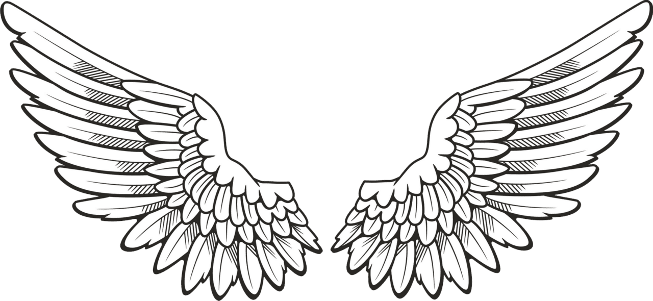 White wings clipart free