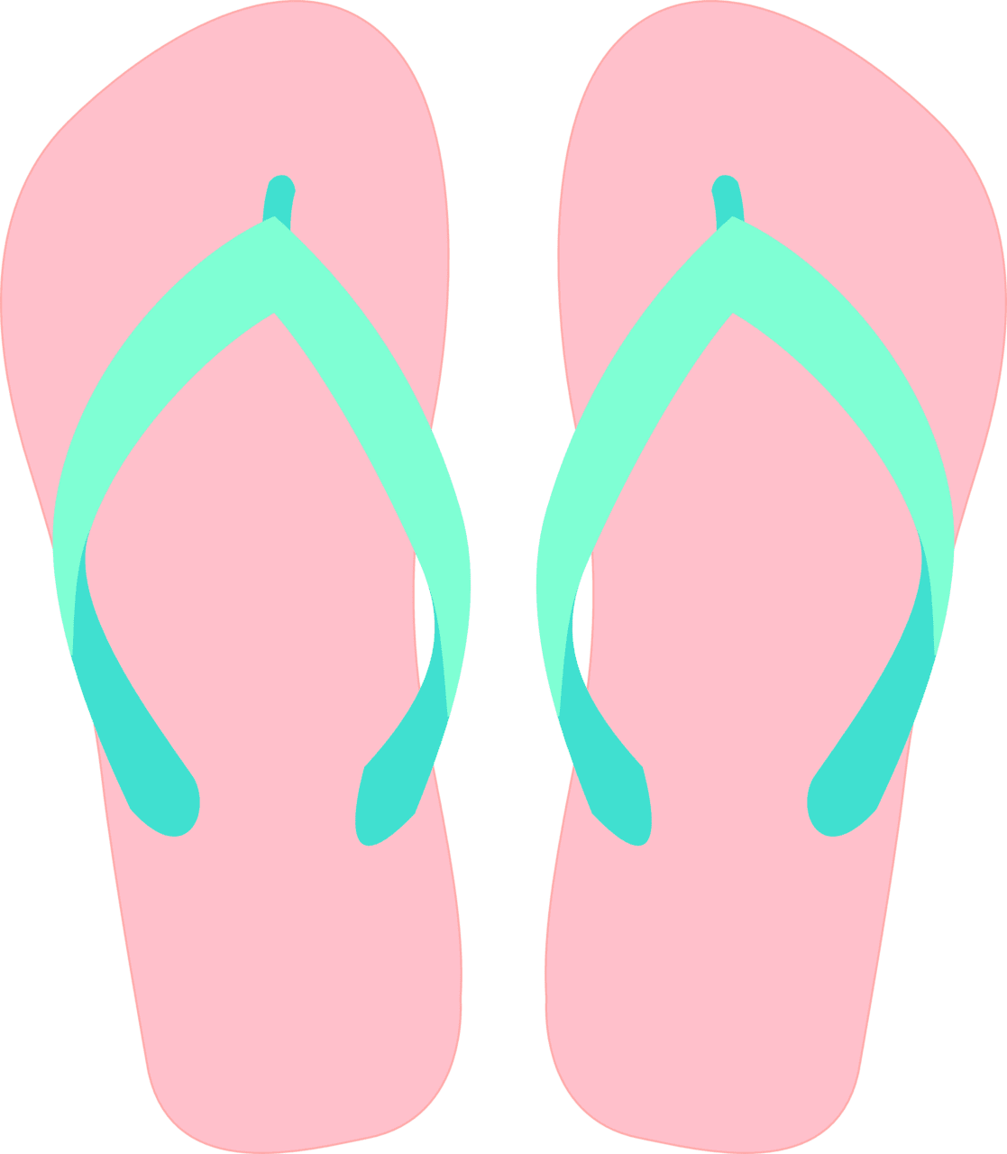 Flip flop ideas clipart background