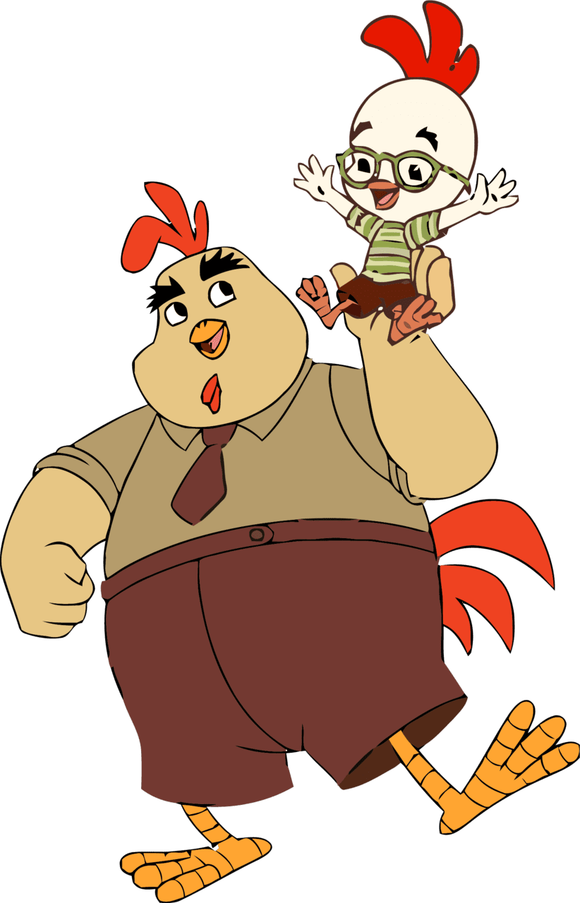 Dad chicken little and father buck clipart disney image with no background