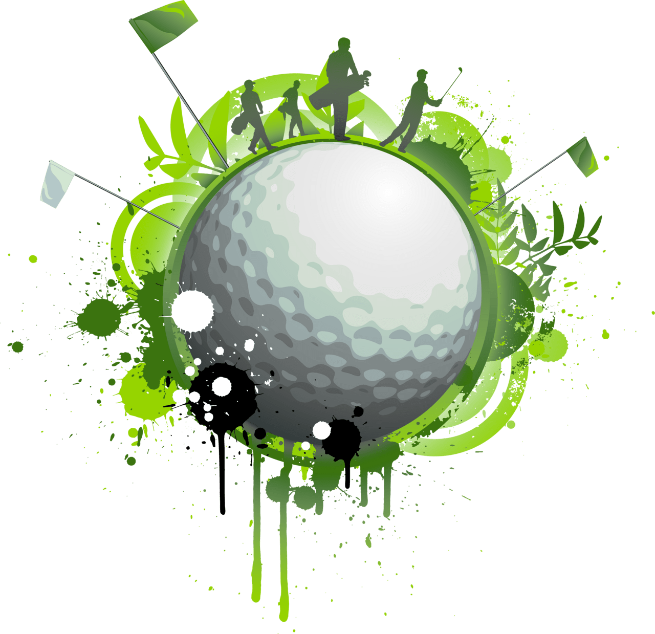 Golf ball image size clipart 2