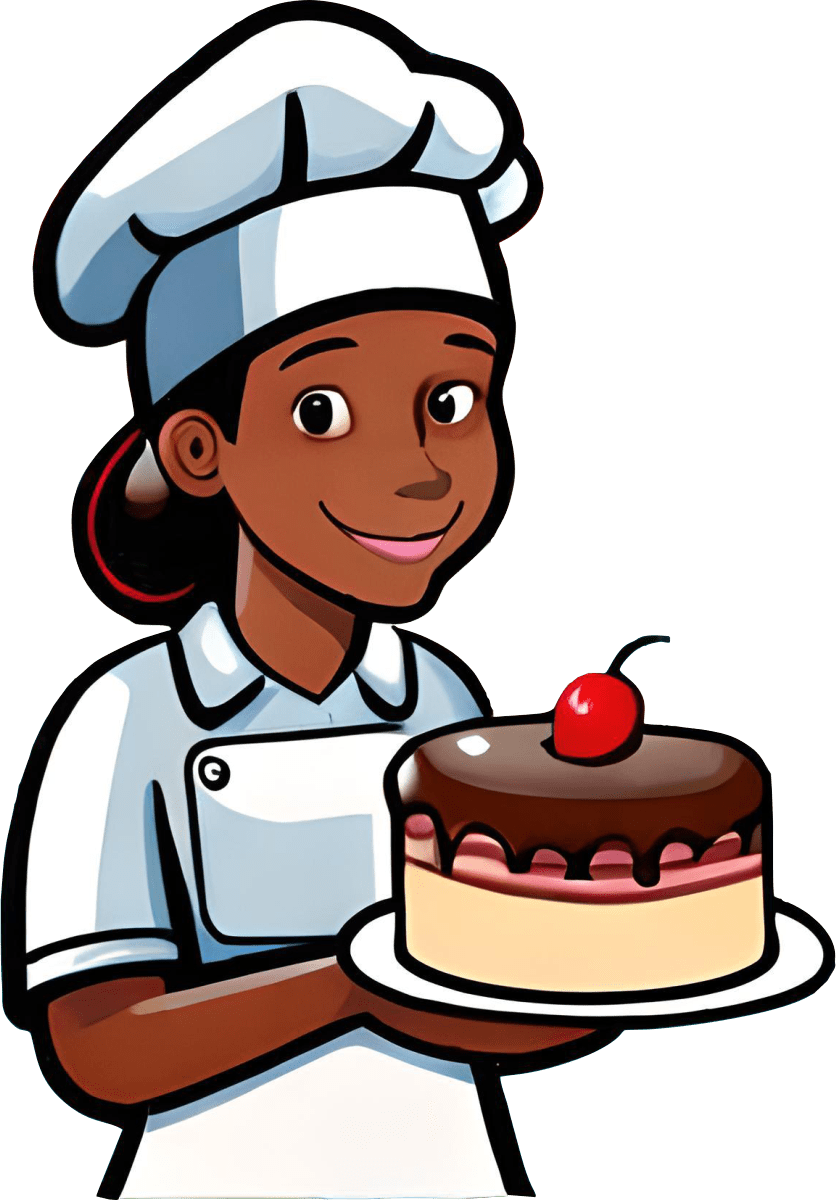 Chef hat confeitaria mascote clipart vector