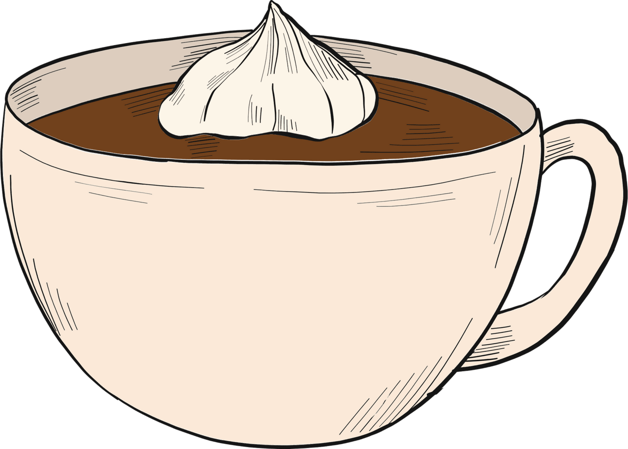 Hot cocoa chocolate vector clipart images 4