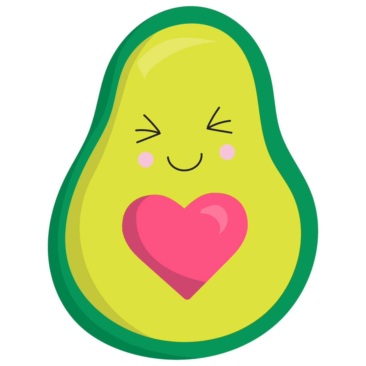 Avocado pin page clipart free