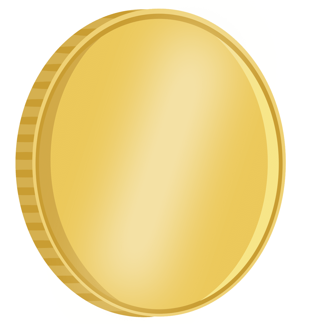 Gold coin image for clipart