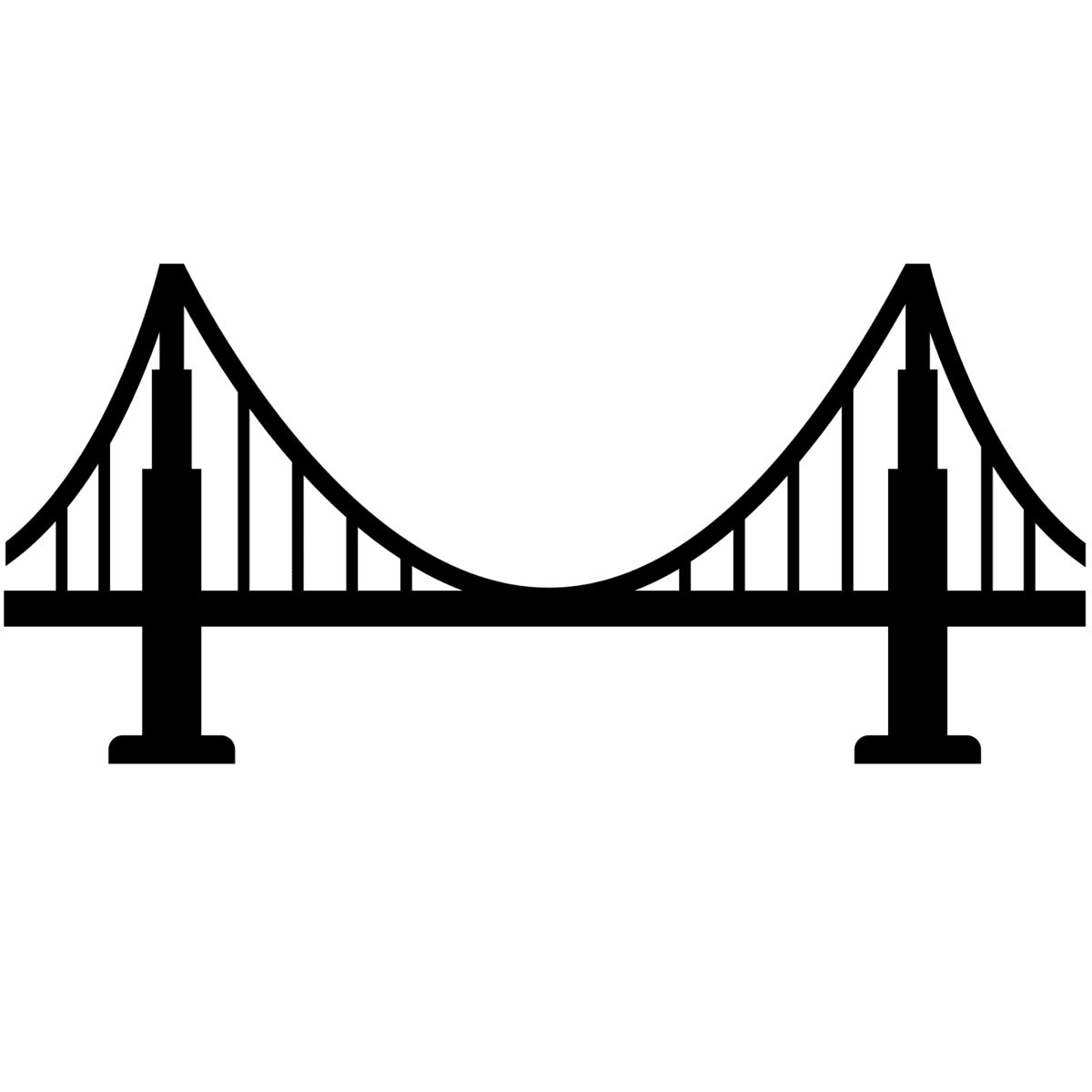 Suspension bridge clipart clip art