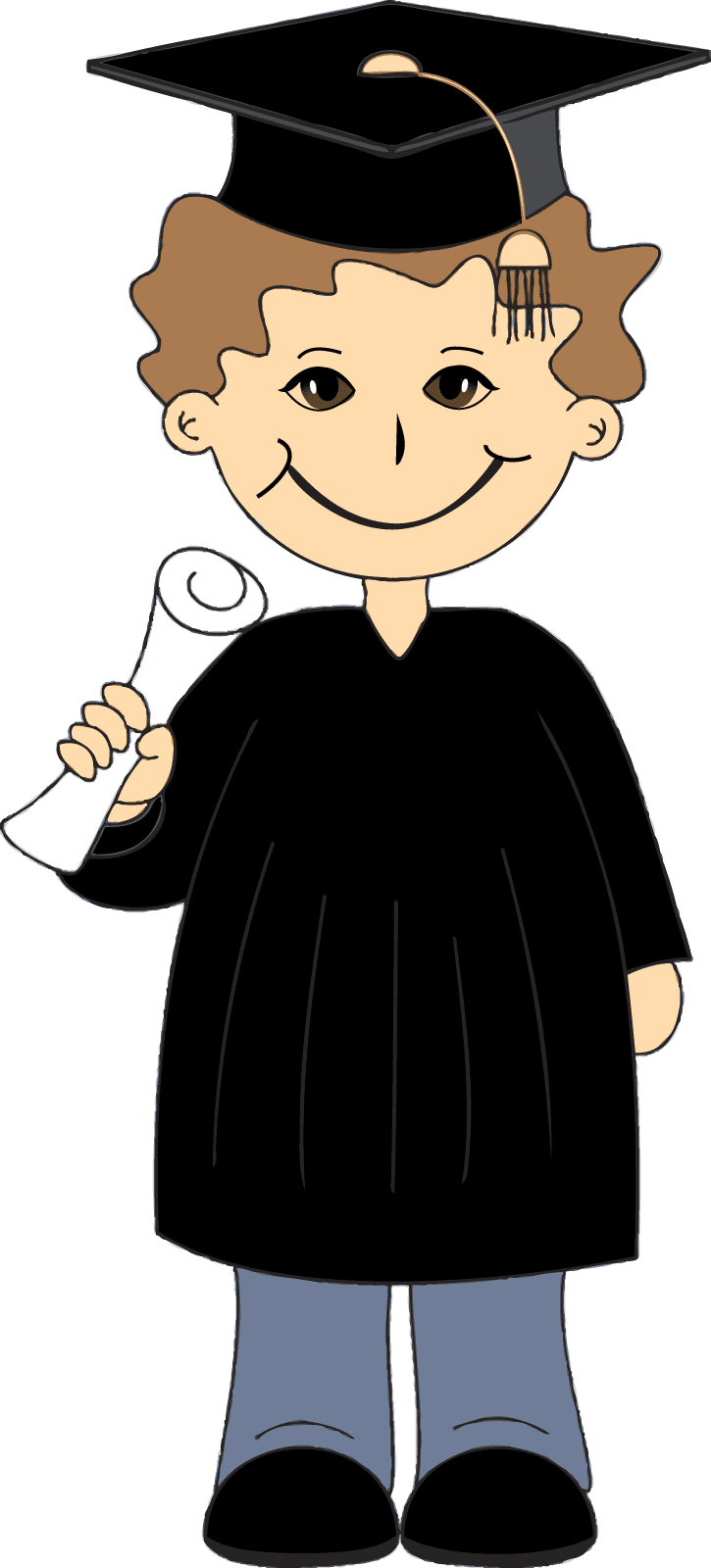 Dress graduation girl clipart free