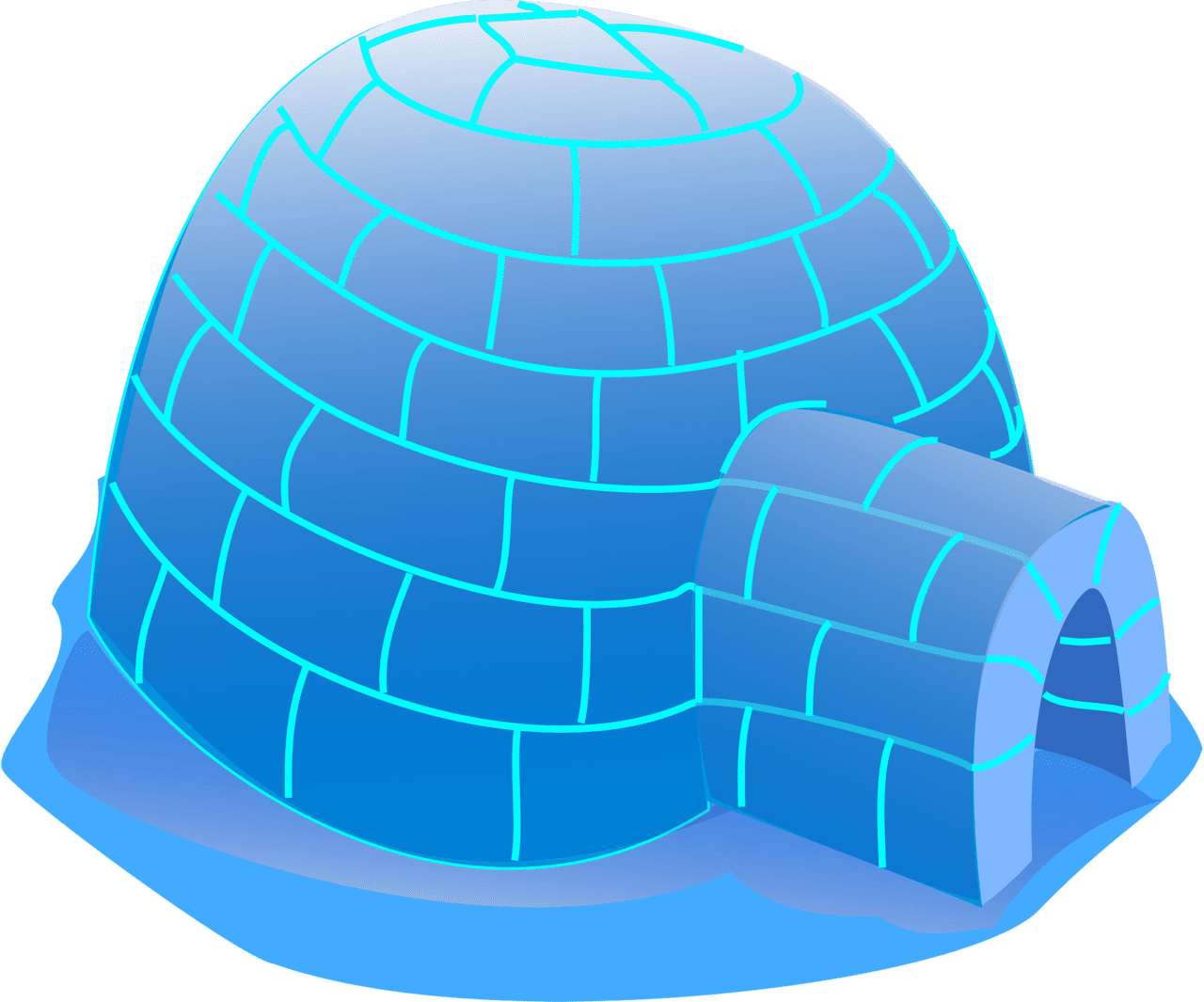 Igloo vector clipart images