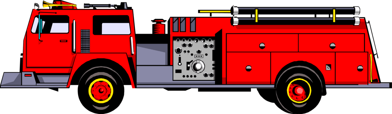 Firetruck fire engine or truck vector image clipart 2