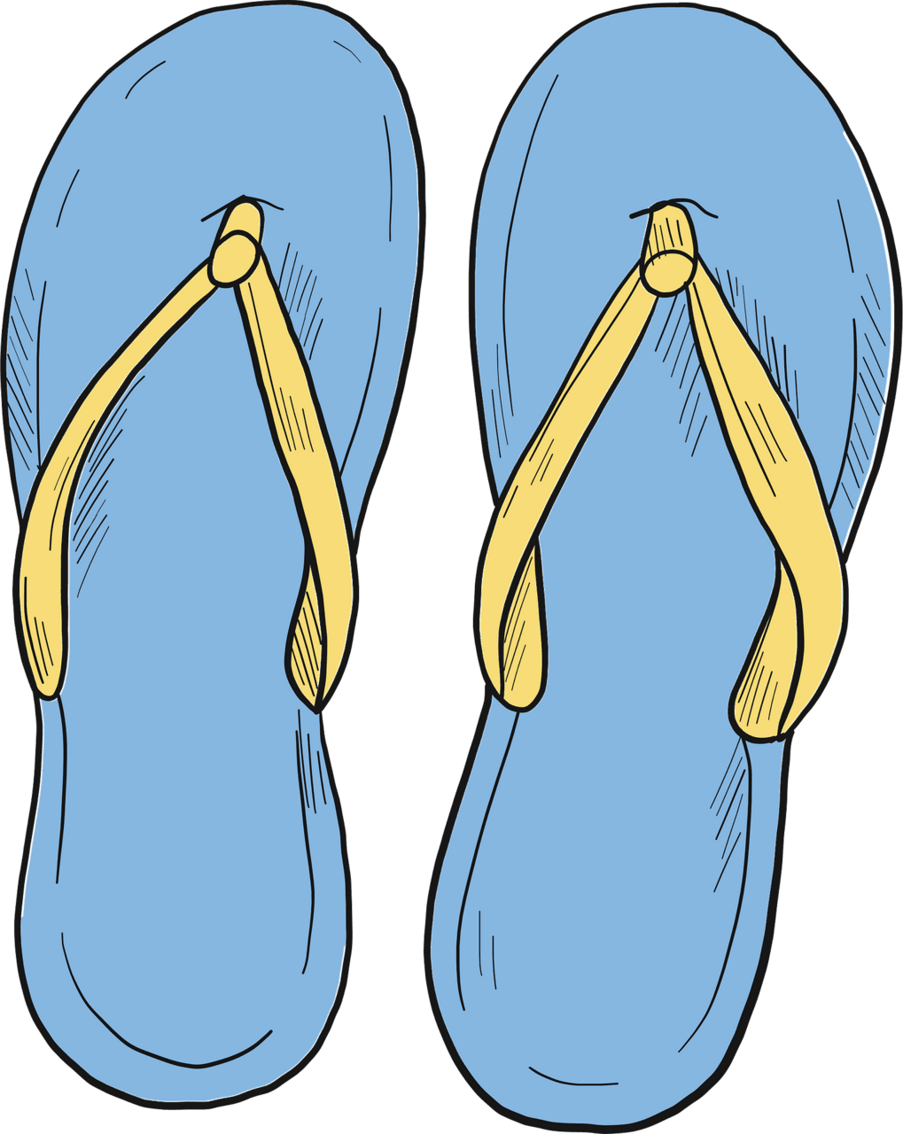 Flip flop vector clipart images