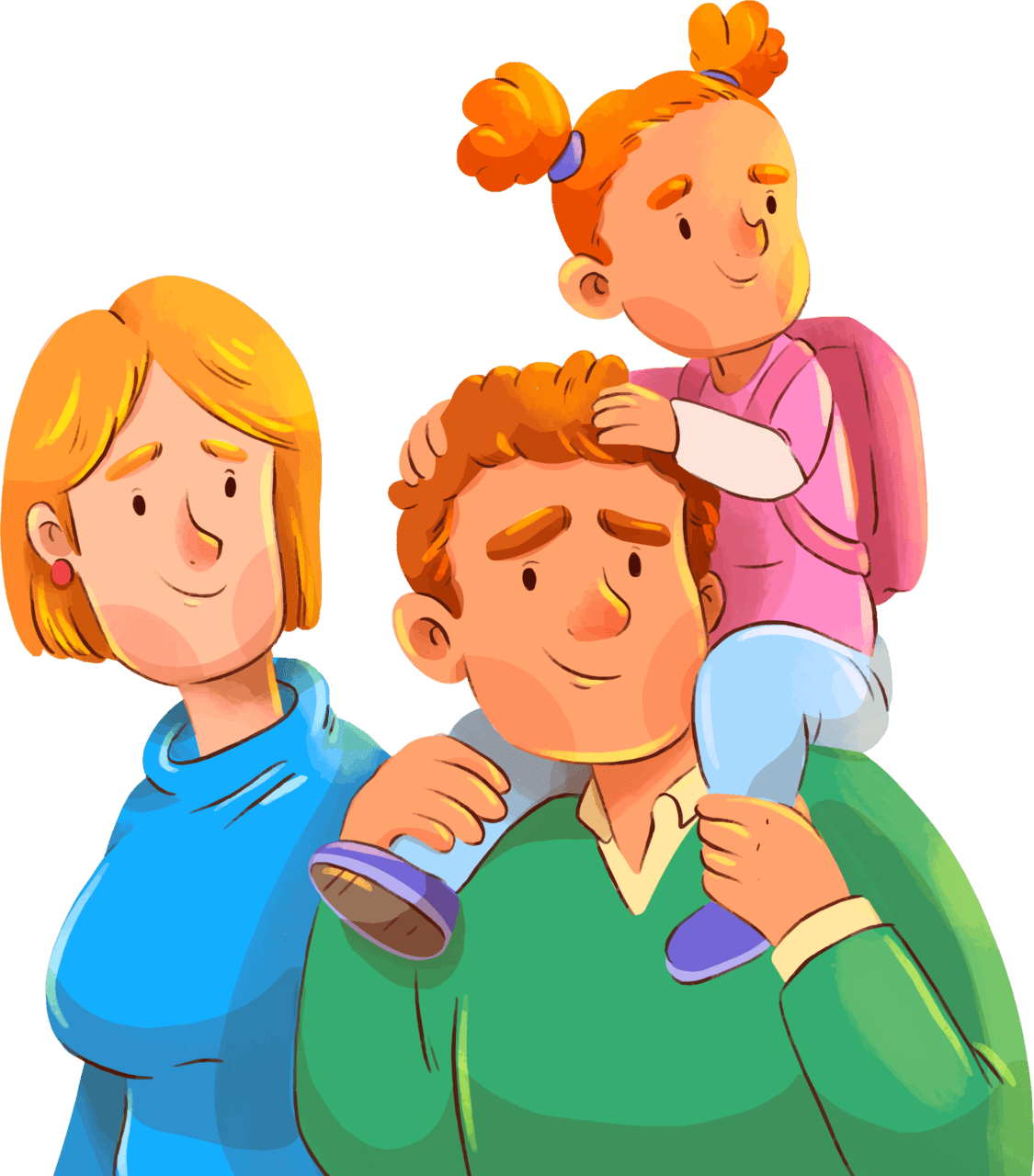 Dad happy family day images clipart