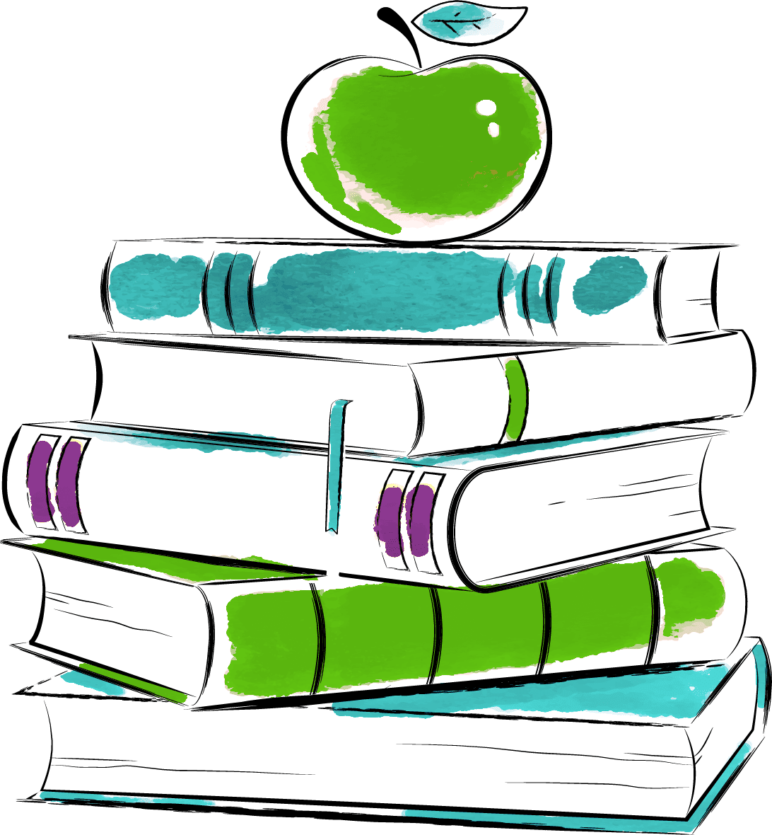 Stack of books how to make an edible plant cell project for school clipart vector