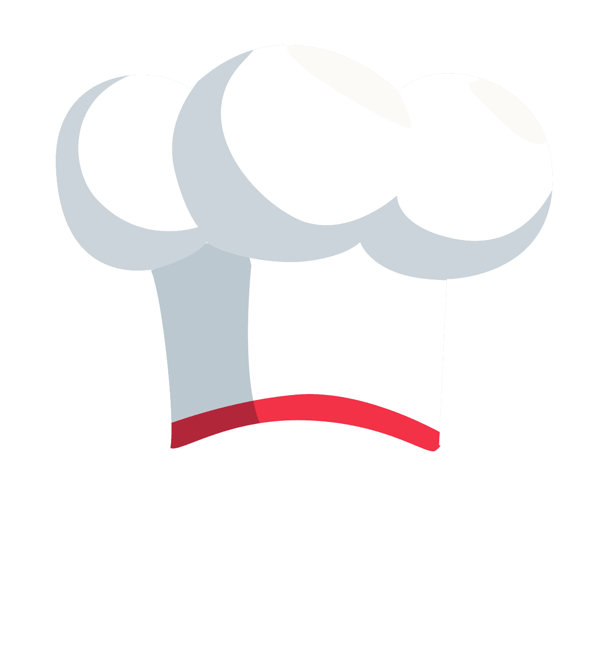 Chef hat pin page clipart vector