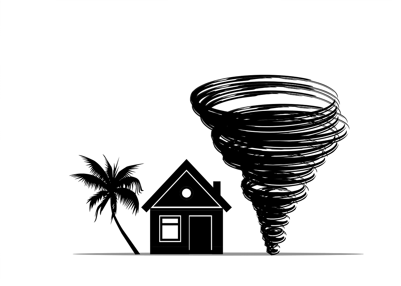 Hurricane tornado weather vector graphic clipart