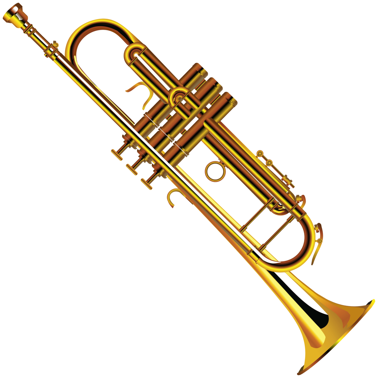 Trumpet musical instruments trombone clipart image