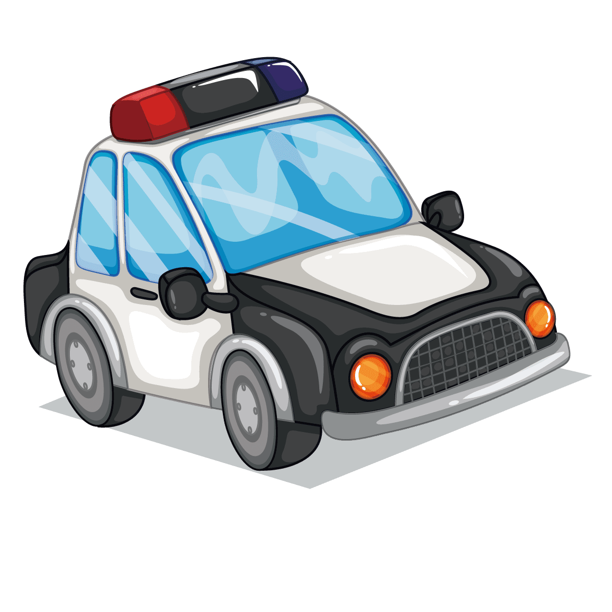 Police car polizeiauto clipart free