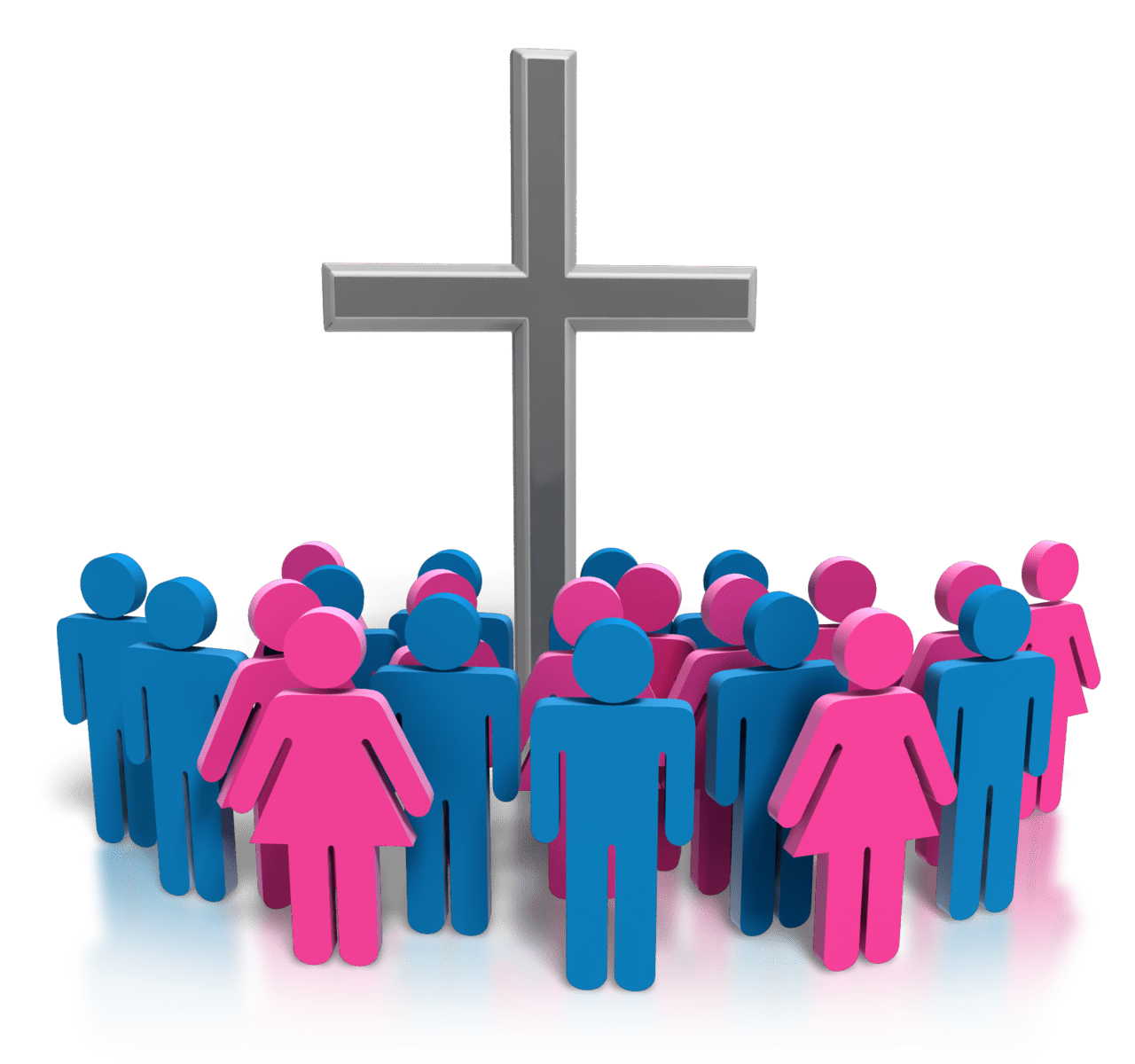 Leadership people serving in church clipart background