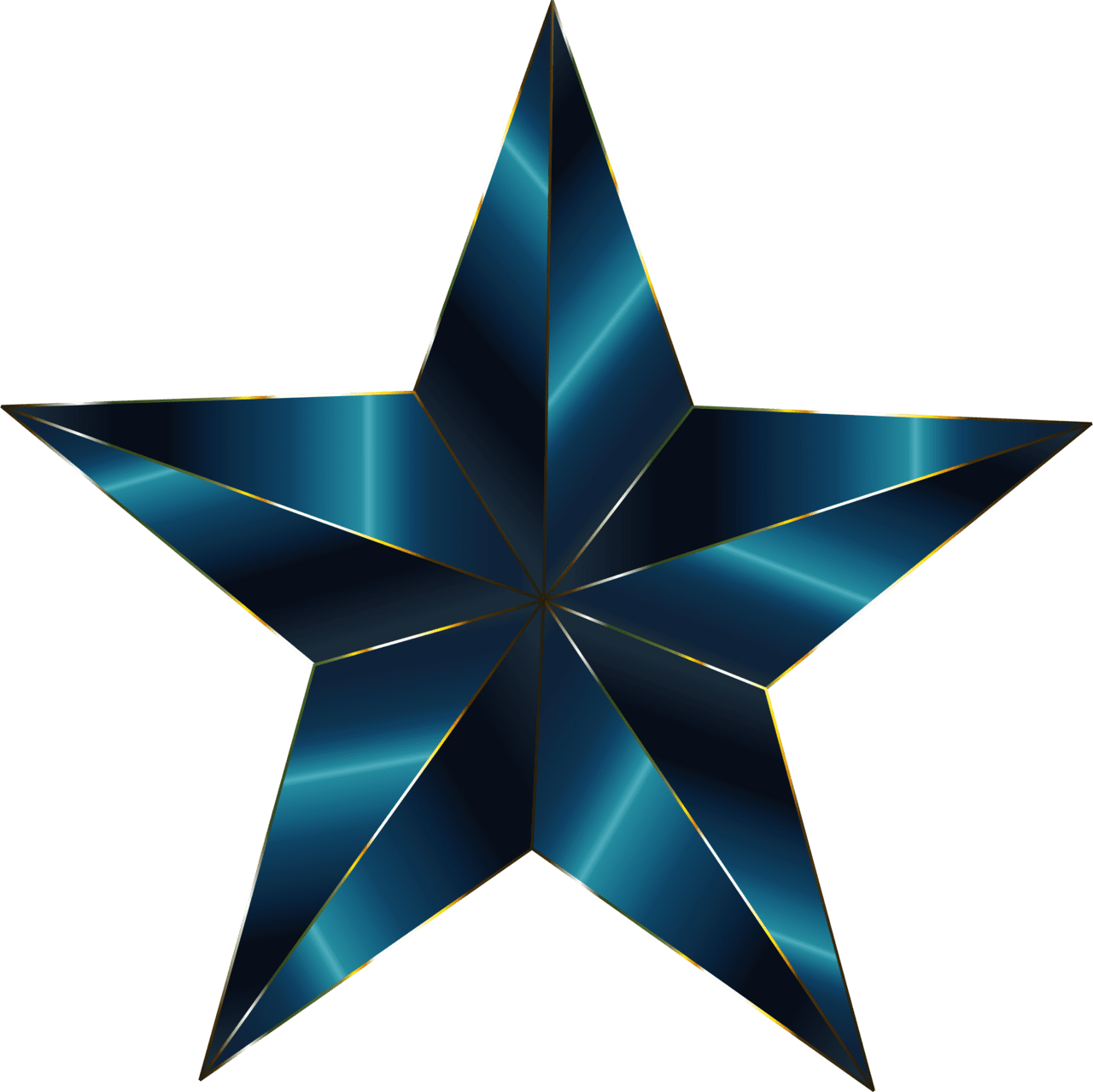 Shooting star prismatic clipart logo