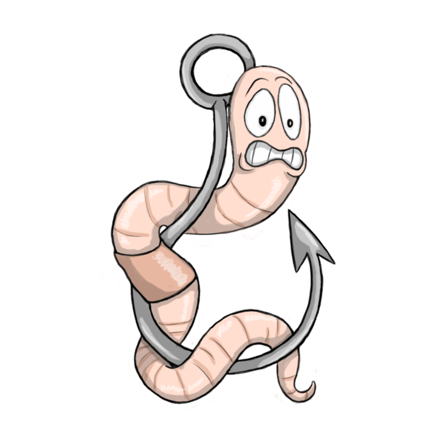 Worm pin page clipart transparent