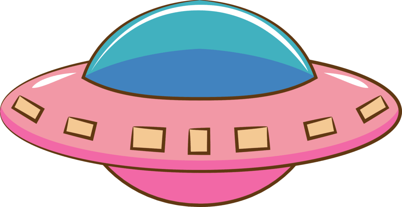 Ufo graphic clipart design transparent