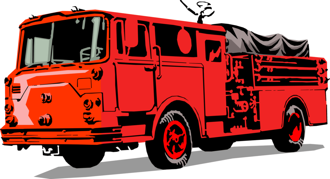 Firetruck fire engine or truck vector image clipart