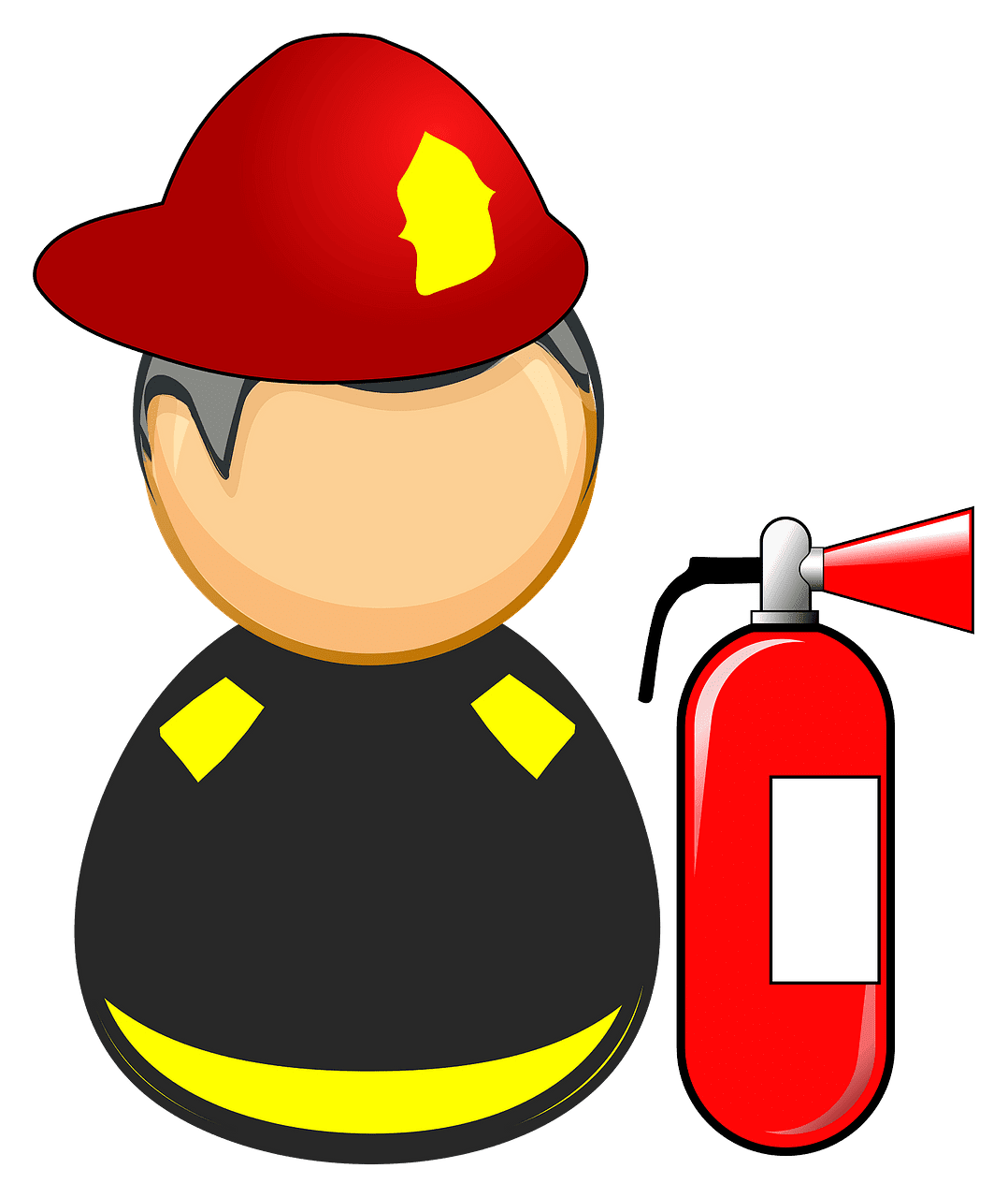 Fire fighter first responder firefighter vector clipart images