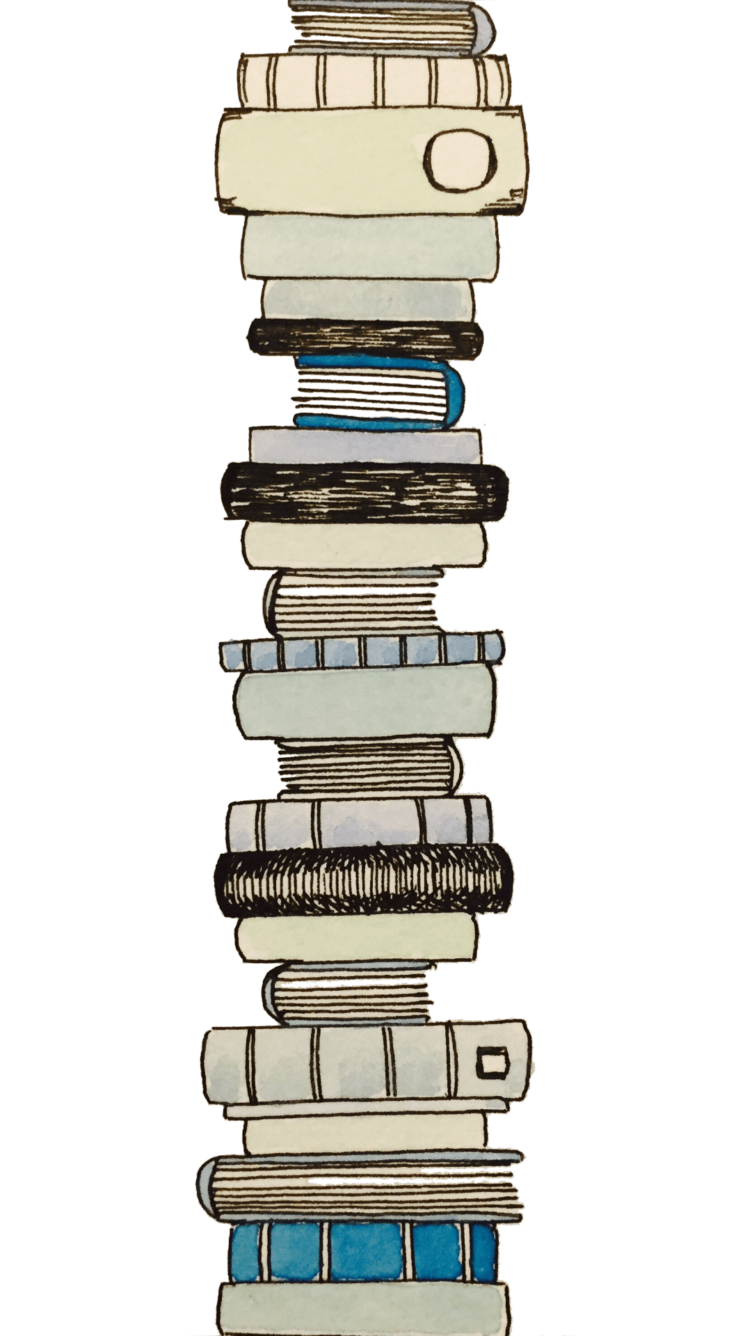 Stack of books the reading nook clipart vector