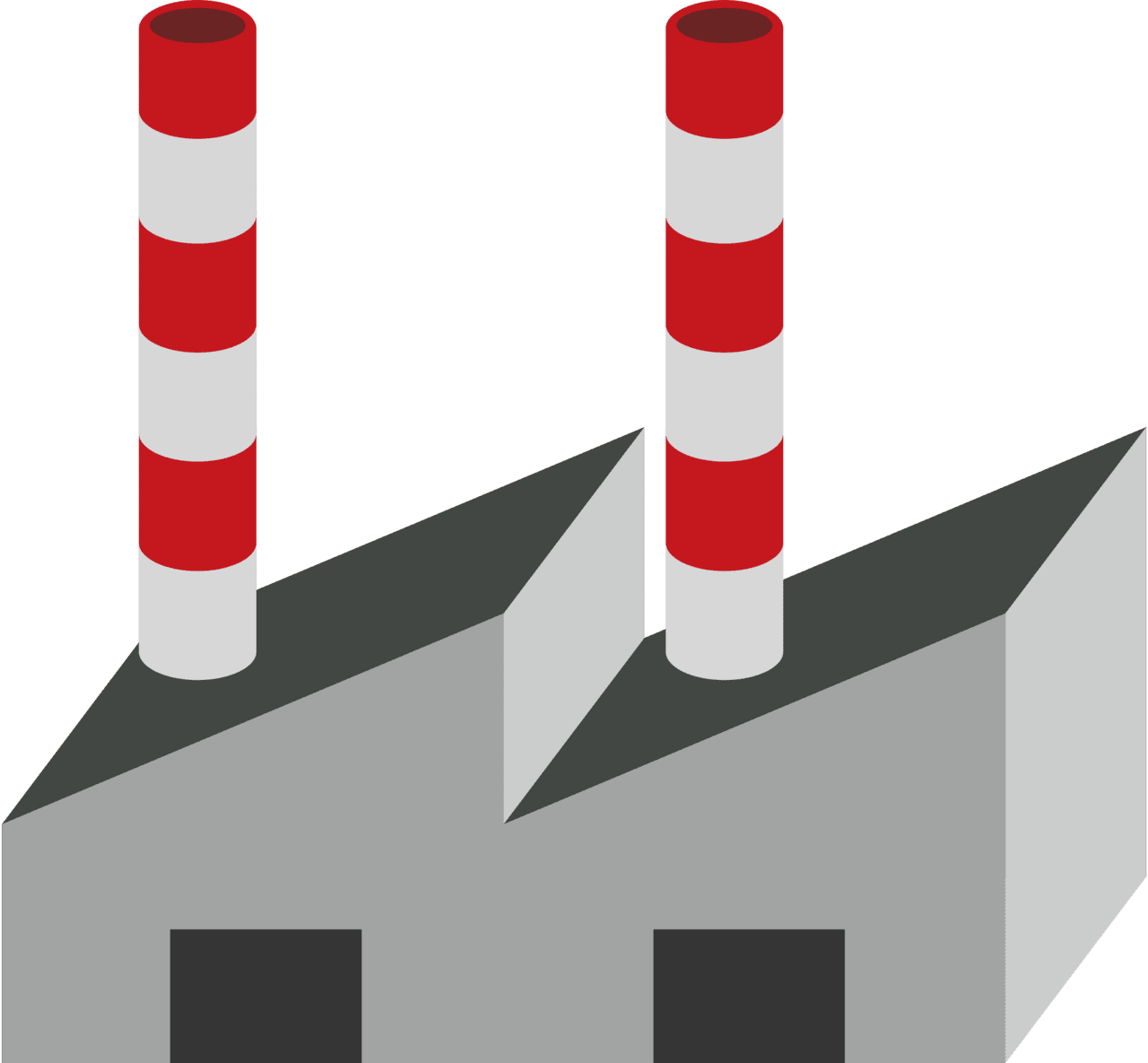Factory manufacturing plant vector clipart images 2