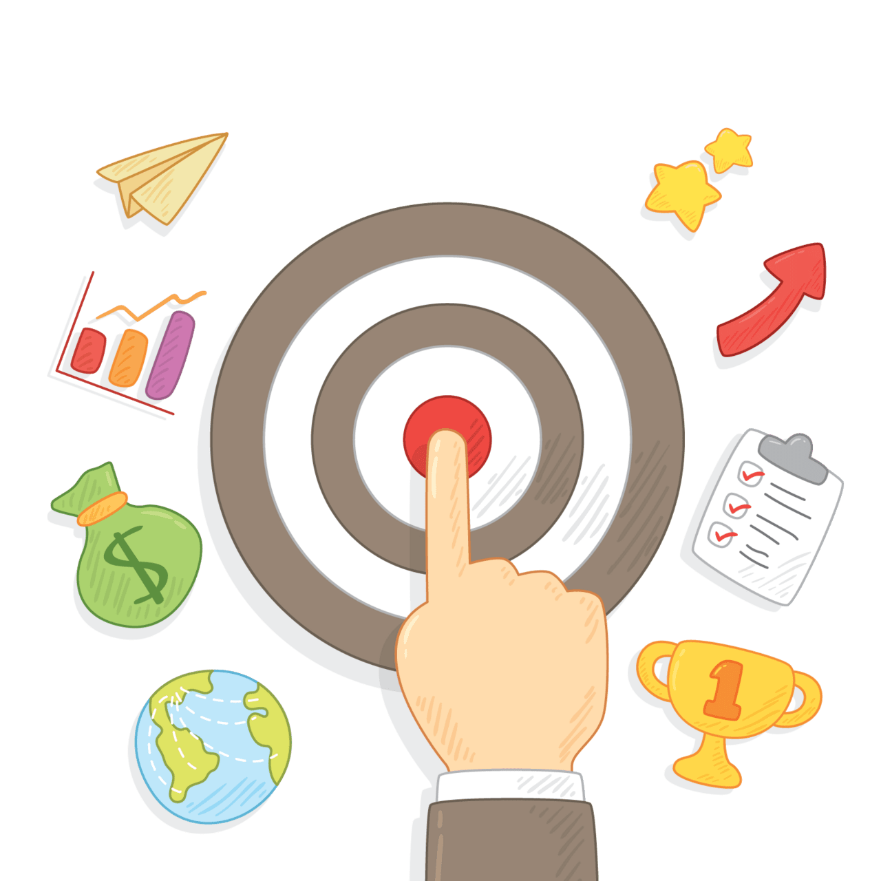 Text clipart vector business goal ai