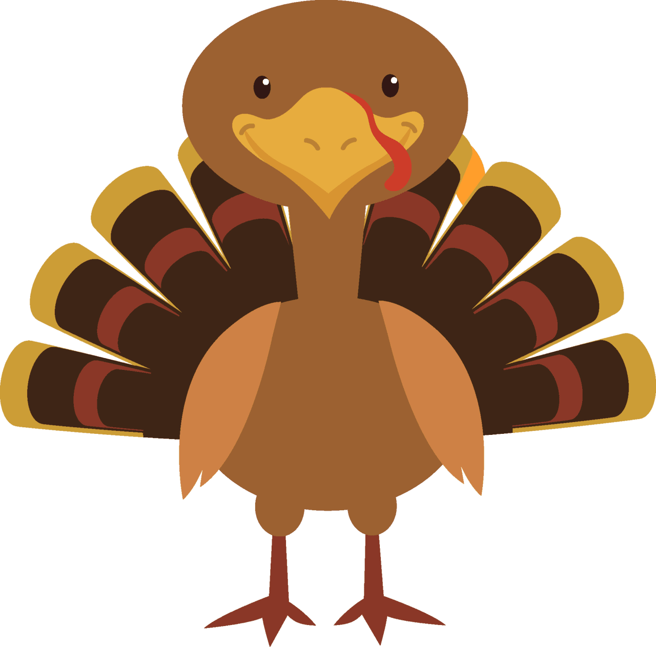 Cute turkey vector clipart images