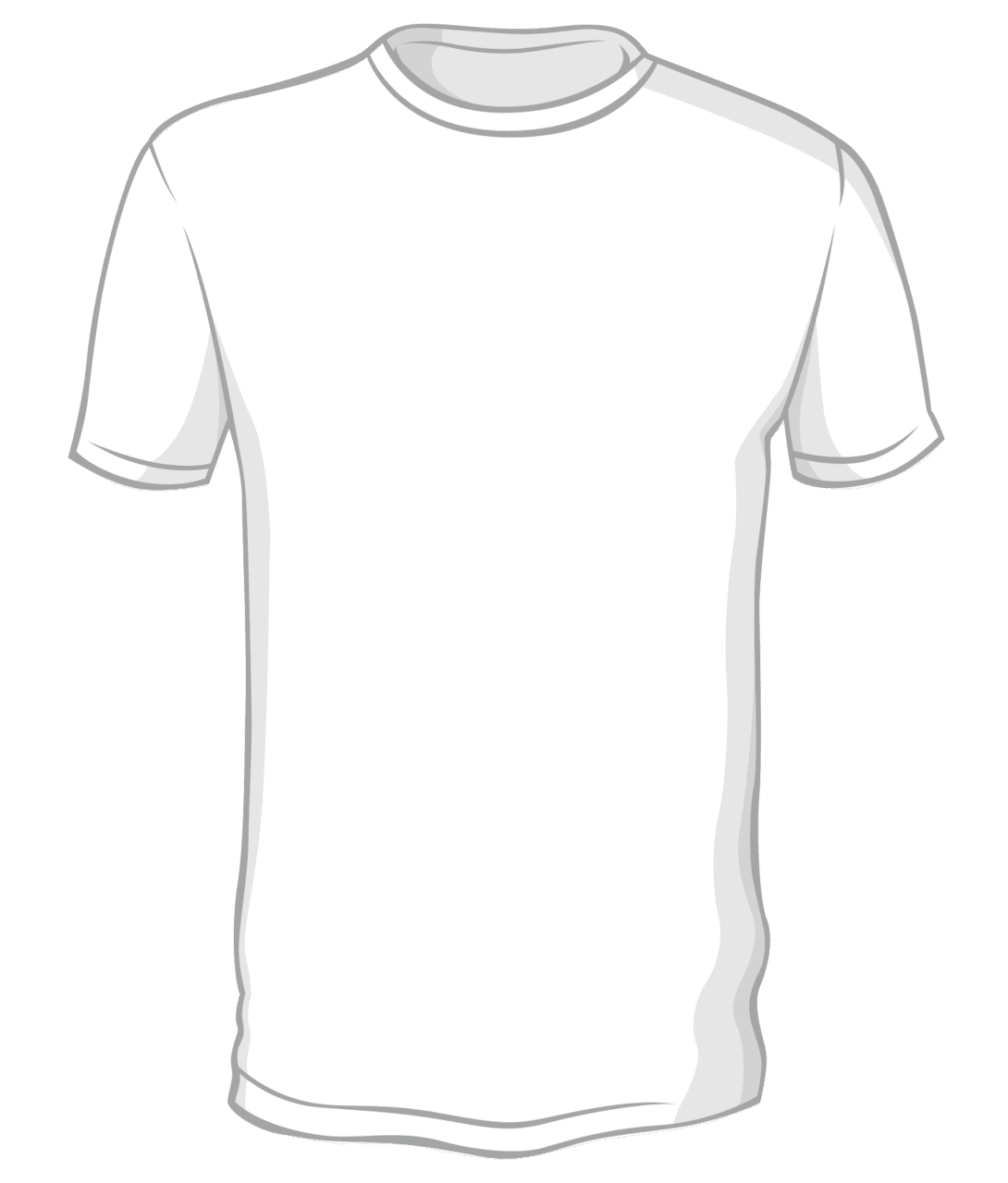 Clothing long sleeved shirt vector pure white hand painted clipart