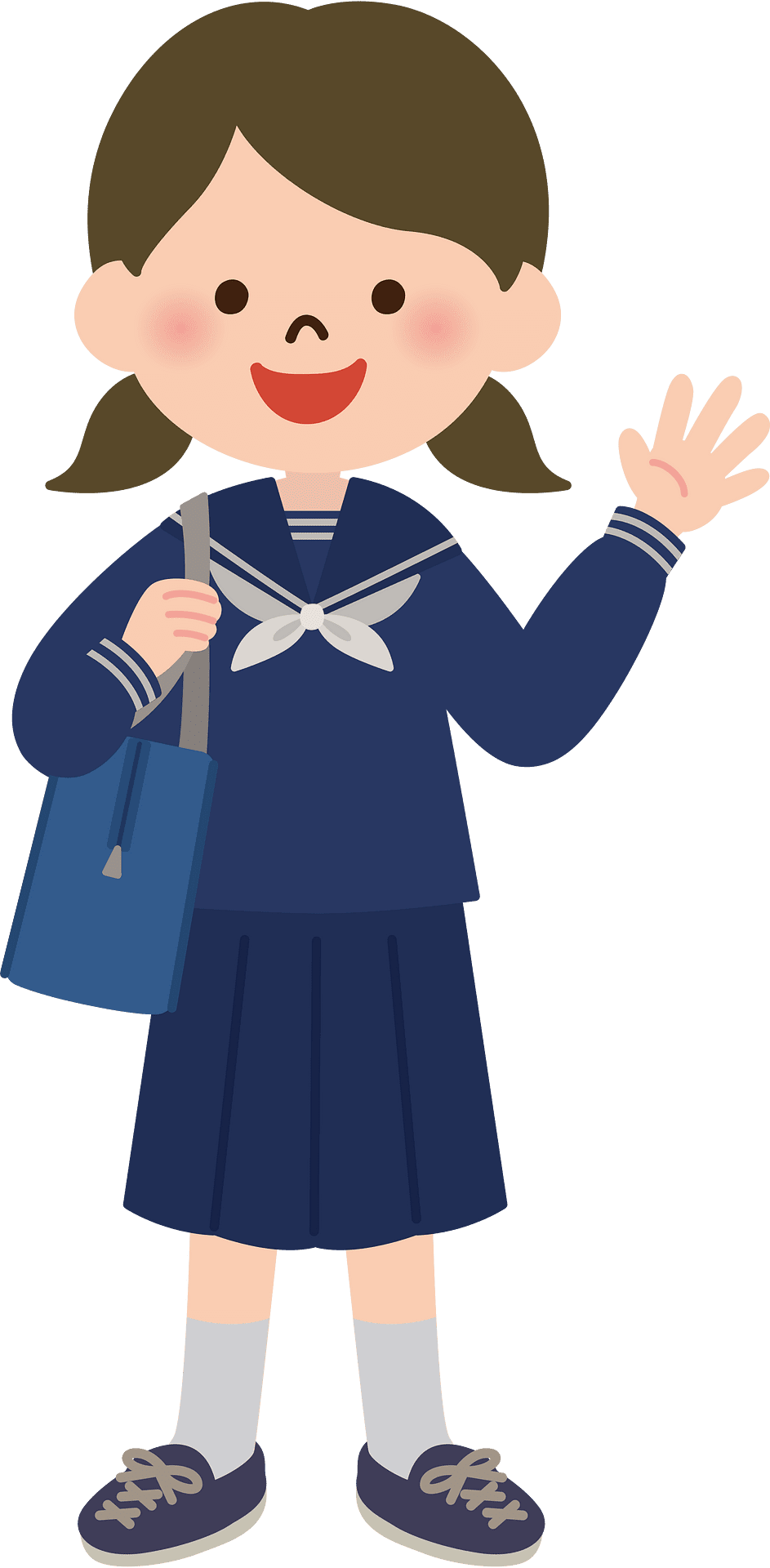 Female student vector clipart images