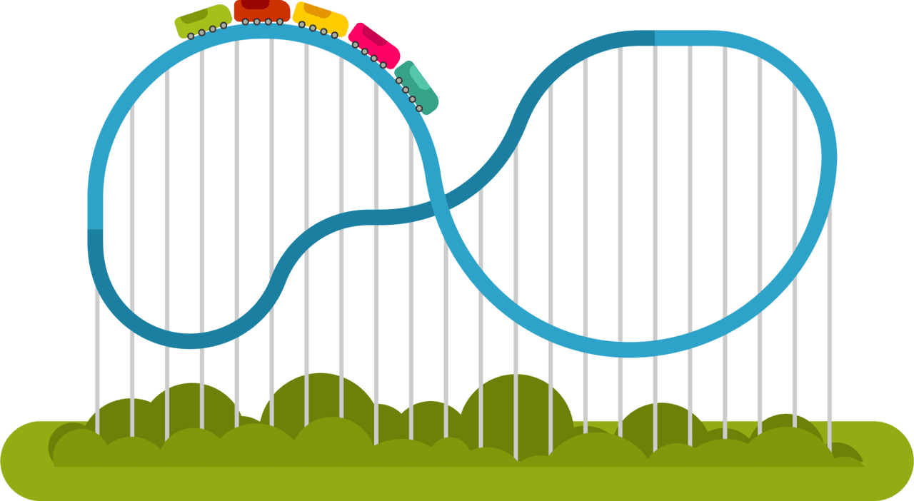 Roller coaster vector clipart images 6