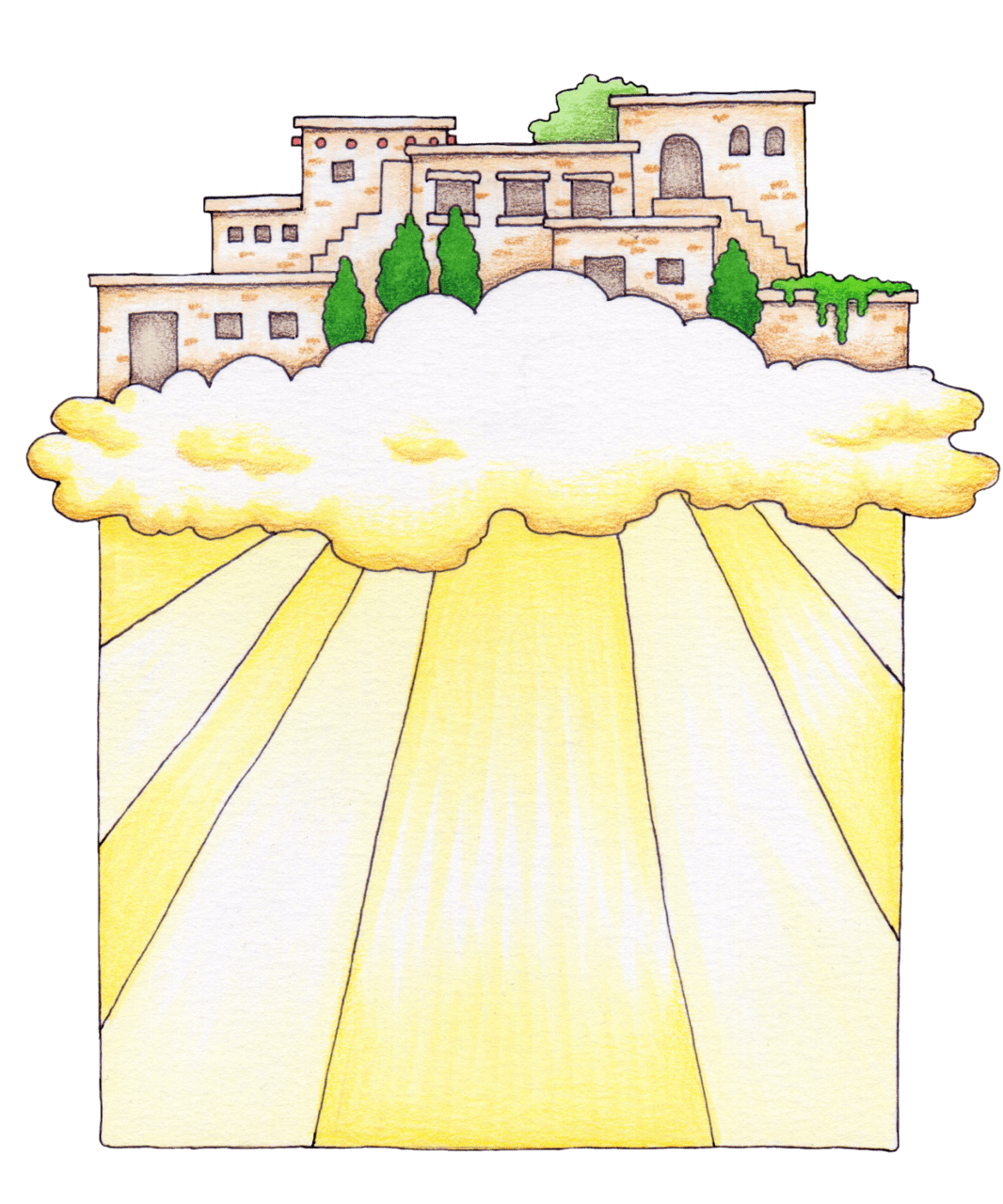 City follow the prophet clipart vector