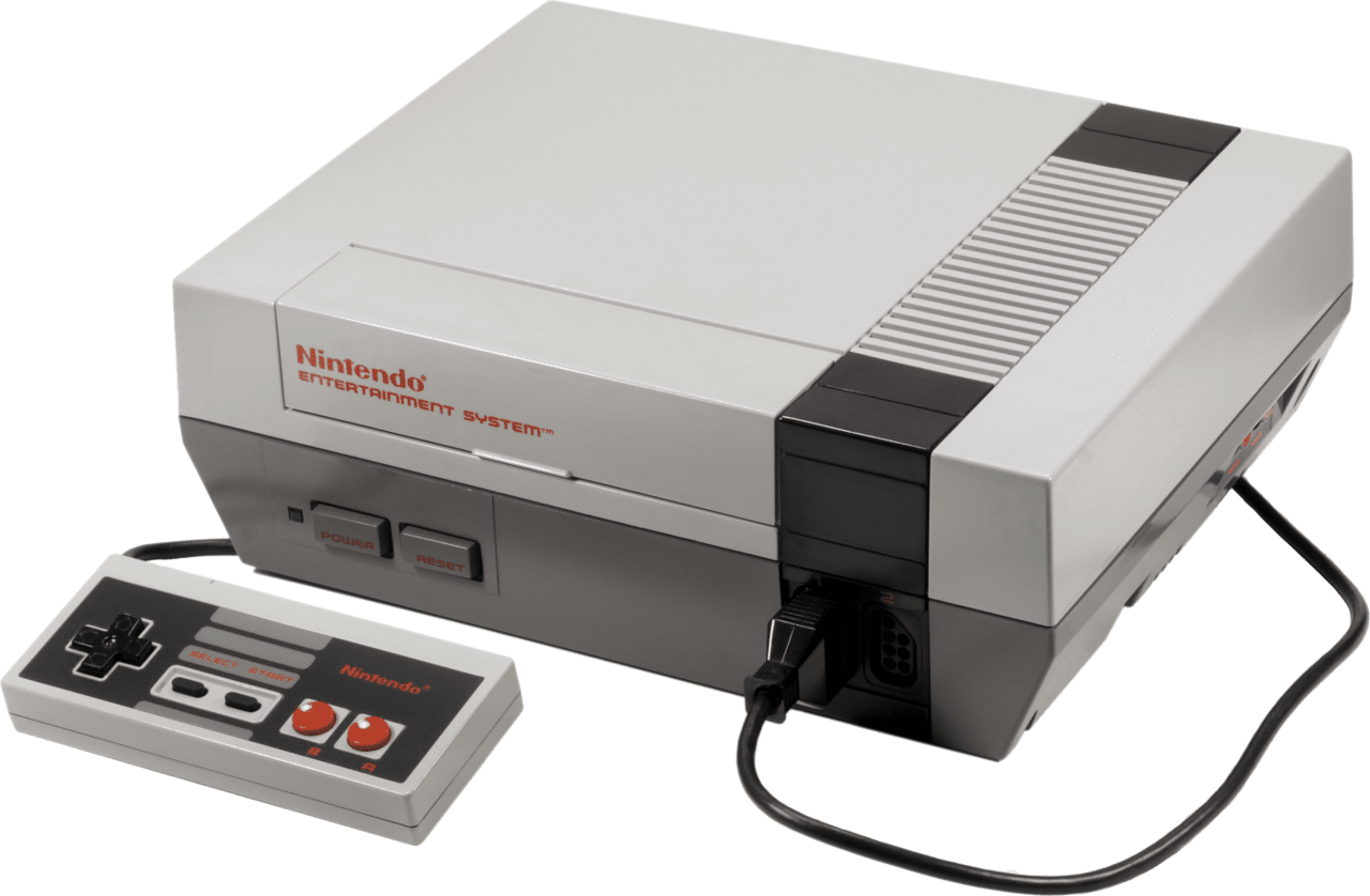 Nintendo consoles video game clipart image