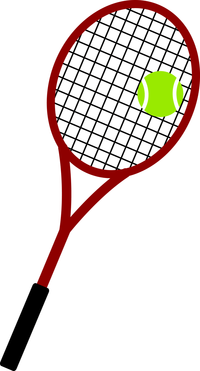 Tennis racket ball and clipart image