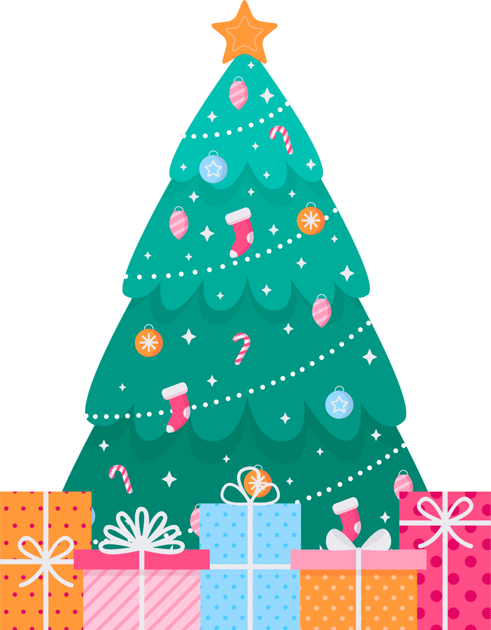 Christmas tree png sale clipart image