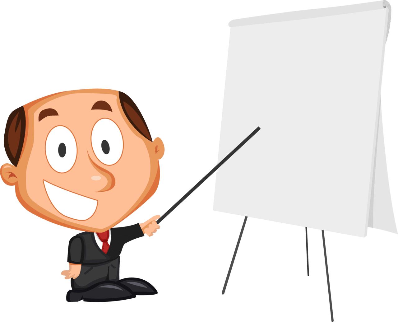 Businessman the presentation vector clipart images