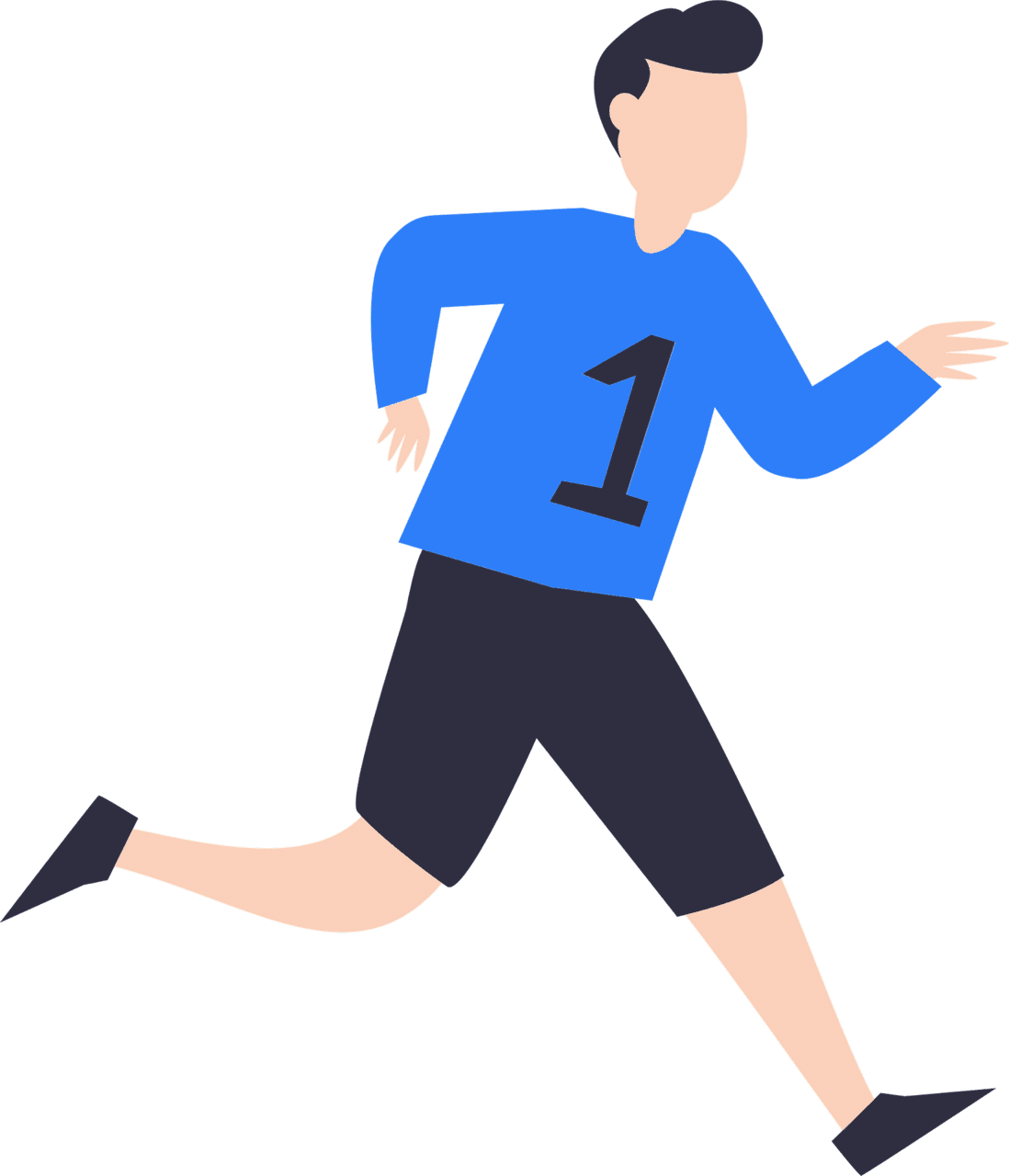 Runner vector clipart images 2