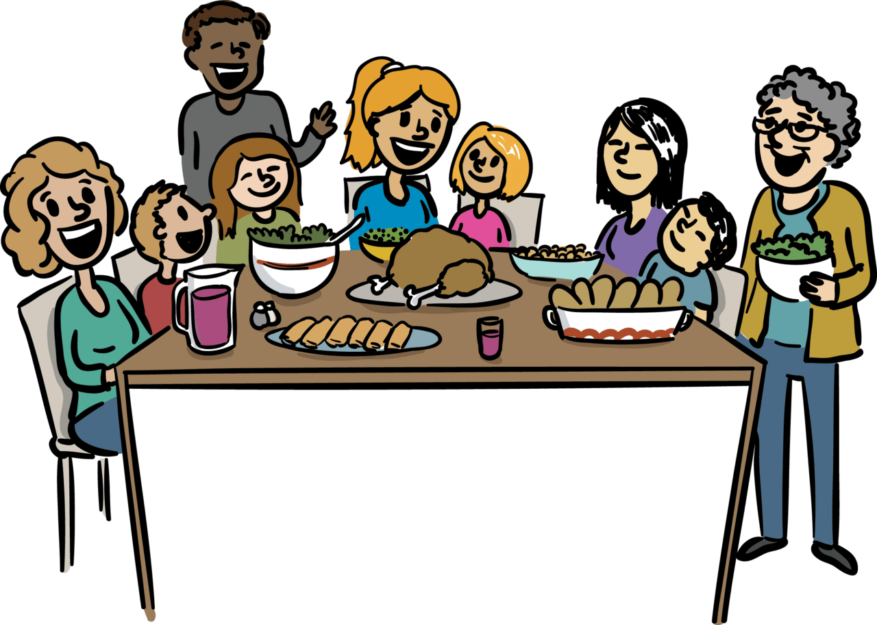 Family dinner clipart getdrawings full size image