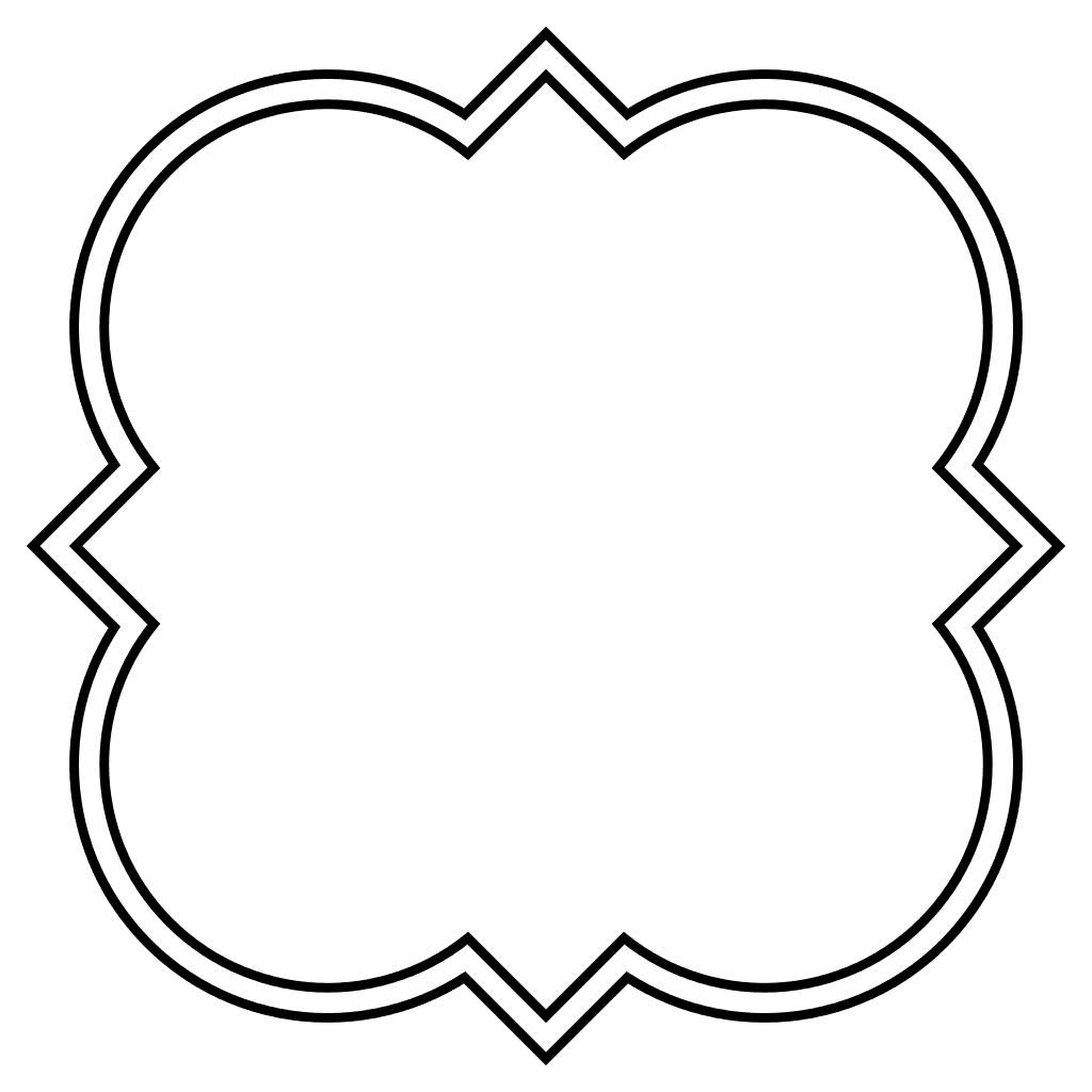 Shapes pin page clipart image