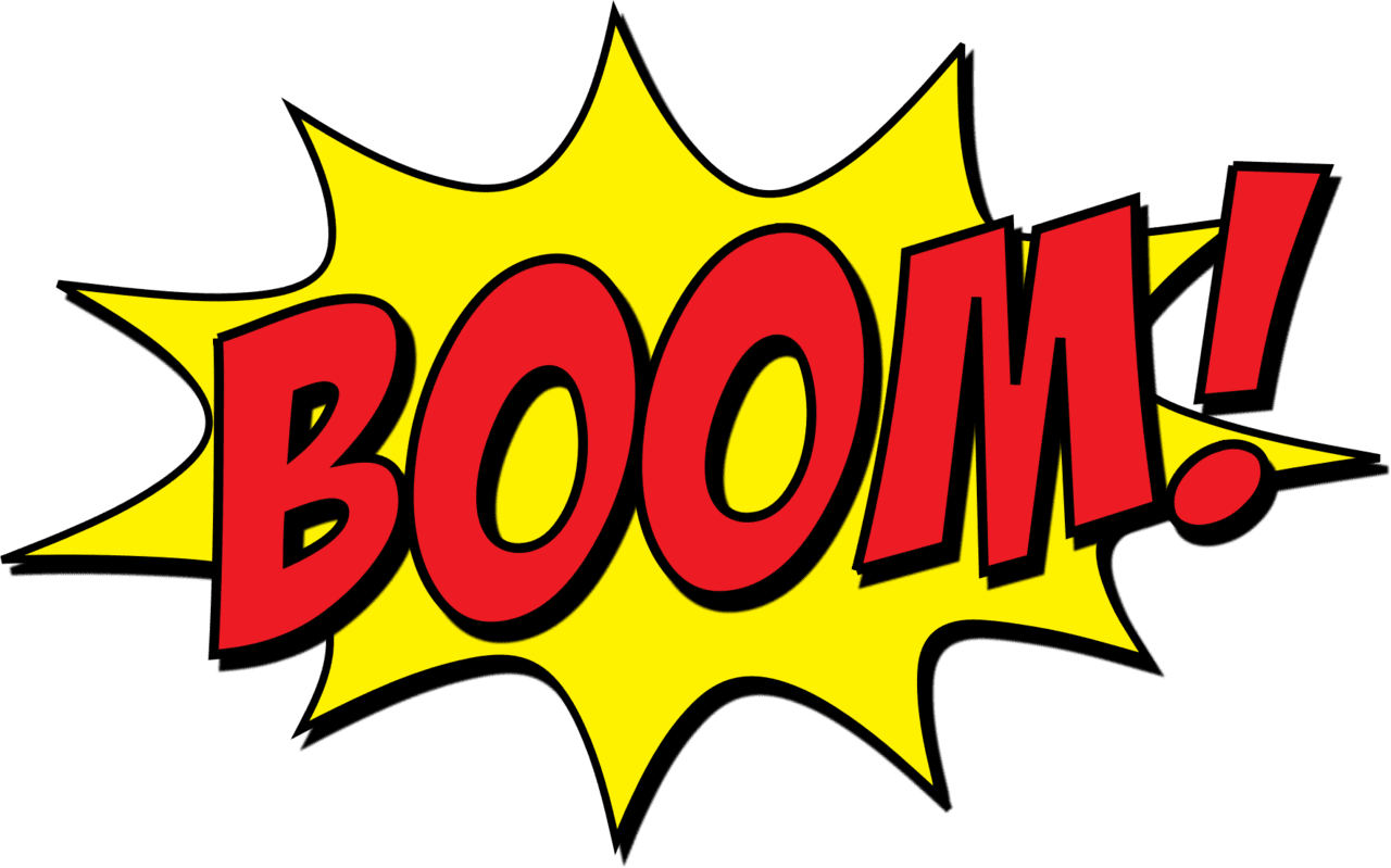 Explosive boom clipart transparent