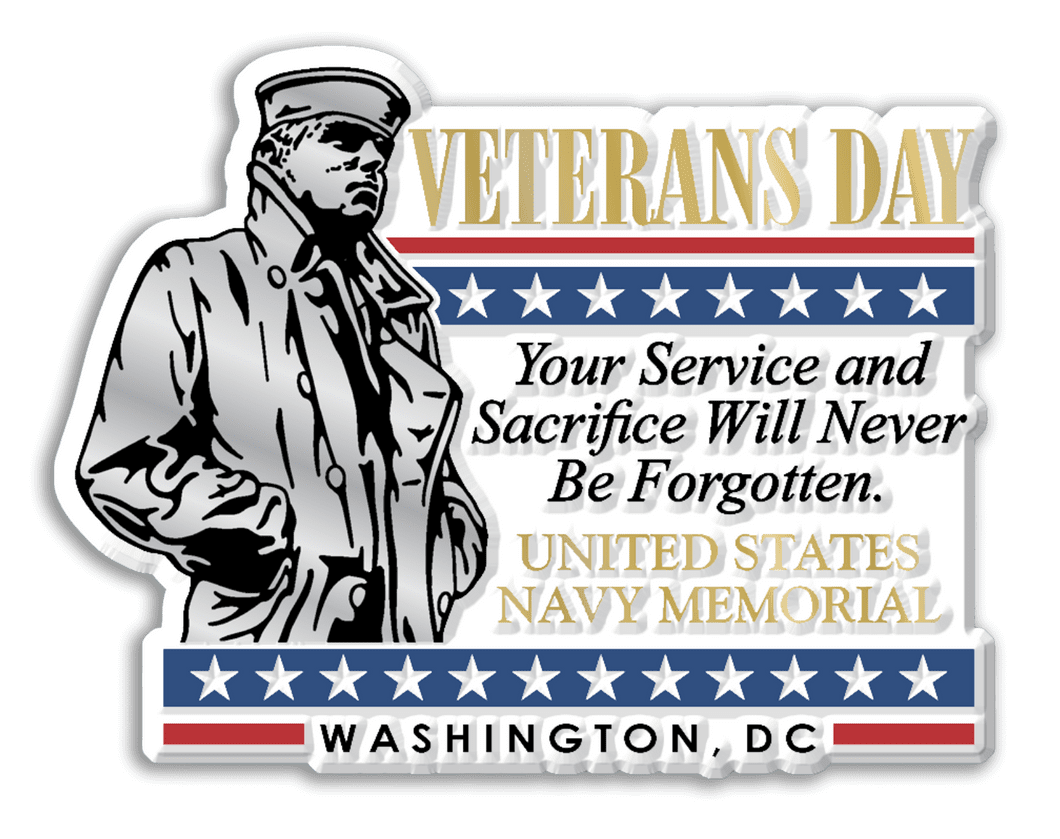 Us navy memorial veterans day magnet clipart logo